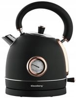 Czajnik elektryczny 1.8L z Termometrem RETRO Klausberg KB-7905 2200W Czarny