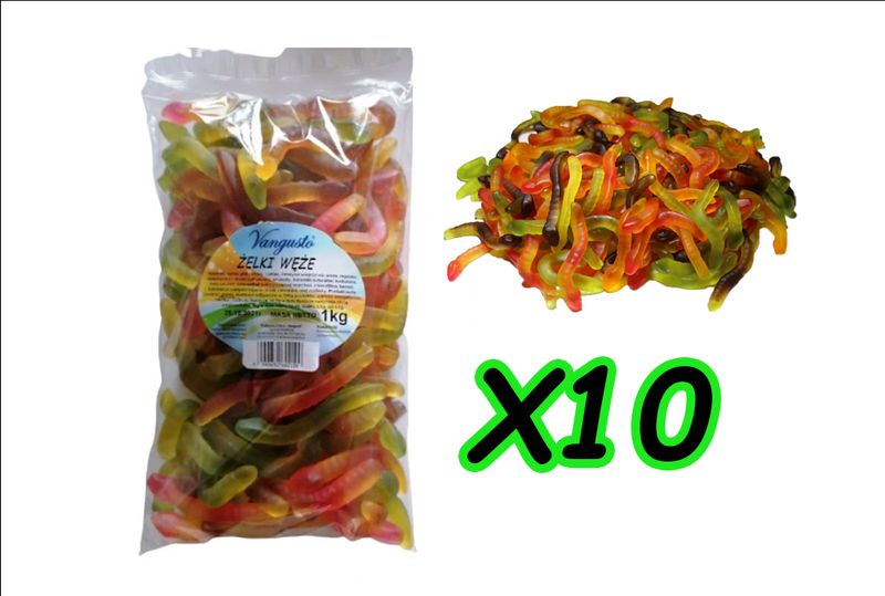 Żelki Vangusto 10x1kg Węże zdjęcie 1
