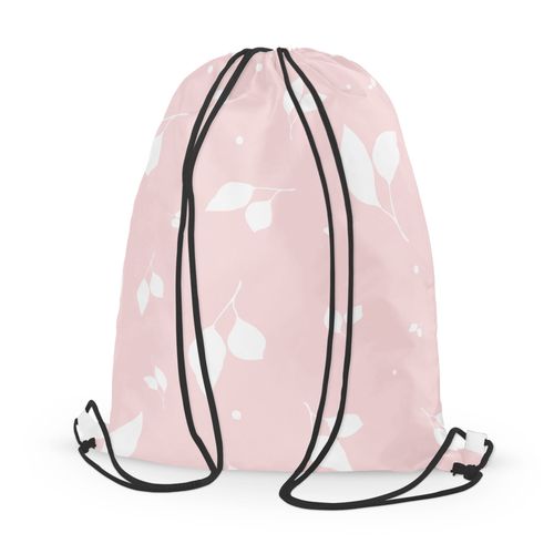 WORKO-PLECAK z Twoim imieniem Białe listki na różu 025 na Arena.pl