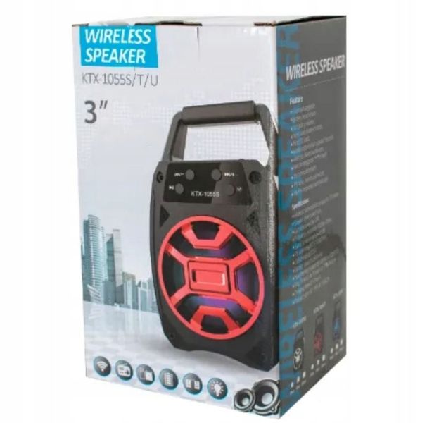 GŁOŚNIK BEZPRZEWODOWY BLUETOOTH RED zdjęcie 6