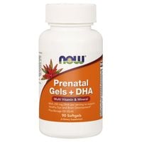 NOW FOODS Prenatal Gels + DHA - Witaminy i Minerały Prenatalne DHA (90 kaps