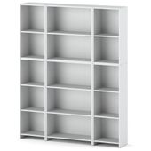 Regał Na Książki Dla Dzieci 150cm Duży Segregatory Salon Biuro Biały Mat