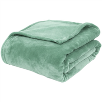 Miękki koc pled polarowy Studio Home 150x200 cm zielony miętowy