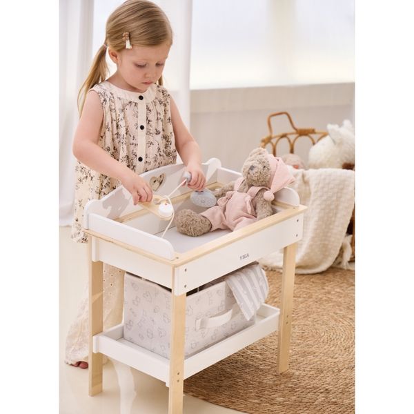 VIGA Drewniany Przewijak 2w1 Wanienka dla Lalek zdjęcie 30