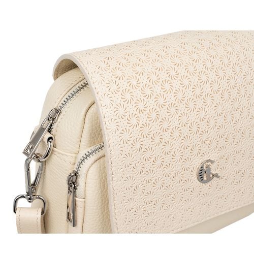 Torebka skórzana damska Canaletto kremowa z tłoczeniem TD655s248t12 na Arena.pl