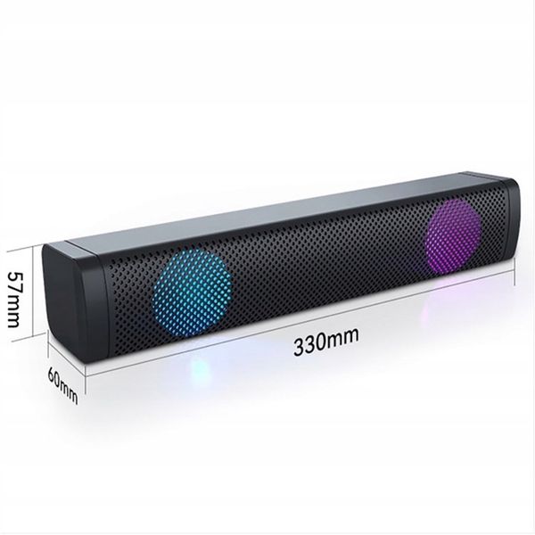 GŁOŚNIK SOUNDBAR KOMPUTEROWY LAPTOP PC LED RGB S10 zdjęcie 3