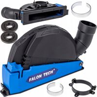 Falon-Tech Osłona przeciwpyłowa do szlifierki 125mm + adaptery