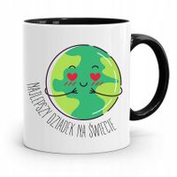 Kubek Czarny Prezent Dla Dziadka Najlepszy Dziadek Z Nadrukiem Ze Zdjęciem