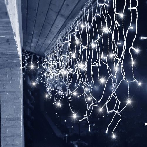 SOPLE 500 LED LAMPKI ZEWNĘTRZNE KURTYNA ŚWIETLNA IP44 BIAŁE FLASH TIMER na Arena.pl