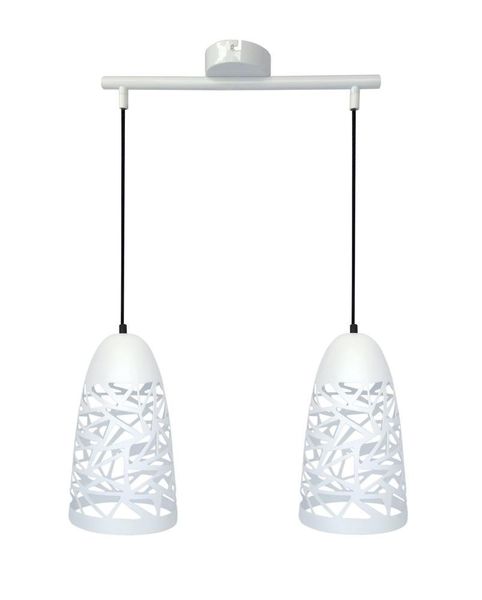 Sabrin zwis 2x60W E27 biały zdjęcie 1