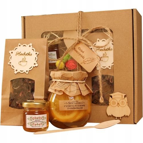 Prezent dla nauczyciela kosz prezentowy na Zakończenie roku szkolnego box na Arena.pl