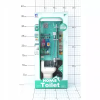 MEBLE ŁAZIENKOWE DLA LALEK DO DOMKU W PUDEŁKU