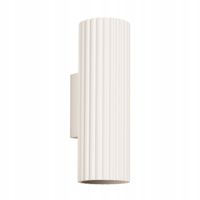 Kinkiet ścienny nowoczesny beżowy tuba 20 cm góra dół Sollux Lighting