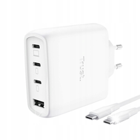Ładowarka sieciowa TRUST Maxo GaN 65W 1xUSB-A 3xUSB-C Biały