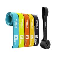 Zestaw gum do ćwiczeń fitness taśmy oporowe materiałowe 5 szt Trex Sport