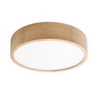 Natynkowa lampa okrągła 137623692146 drewniany plafon do sypialni