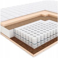 Materac PASODOBLE Hilding 160x200 cm TWARDY Medyczny Sprężynowy VELVET