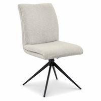 Krzesło obrotowe Camila szenilowe beżowe do kuchni jadalni salonu