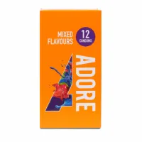 pasante adore flavours prezerwatywy smakowe 12 sztuk - mix kolorow