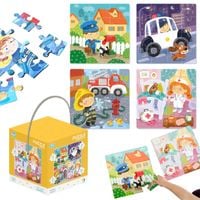 puzzle edukacyjne dodo 4w1 zawody 72 elementy dla dzieci 300131