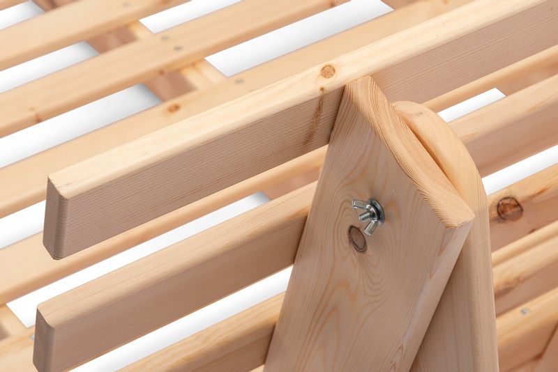 Sofa Futon Black 140x200 cm z funkcją spania KH52 + komplet poduszek zdjęcie 10