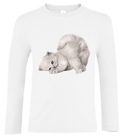 Bluzka tshirt z długim rękawem Kot