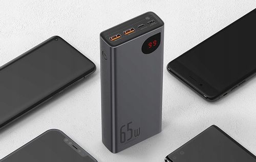 BASEUS POWERBANK 20000MAH 2X USB 1X USB-C PD QC 3.0 65W LED CERTYFIKAT CE na Arena.pl