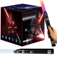 MIECZ ŚWIETLNY ŚWIECĄCY Z DŹWIĘK STAR WARS ZABAWKOWY RGB 16 KOL METAL MIECZ