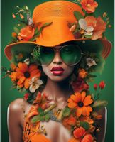 Zestaw do Malowania po Numerach z Farbami Akrylowymi 40x50 cm Kobieta