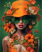 Zestaw do Malowania po Numerach z Farbami Akrylowymi 40x50 cm Kobieta