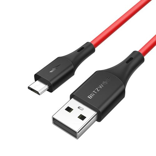 Kabel Micro Usb Blitzwolf Bw-Mc13 2A 1M (Czerwony) na Arena.pl