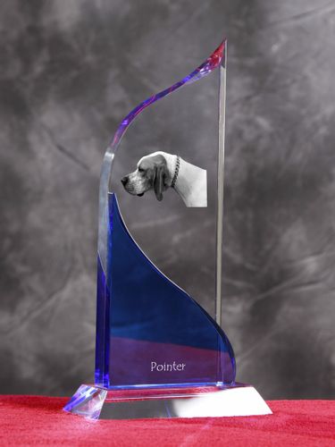 Pointer- Kryształowa statuetka z podobizną psa. na Arena.pl