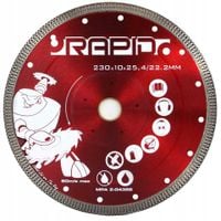 tarcza diamentowa 230x10x25,4/22.2 mm rapid silent cut red