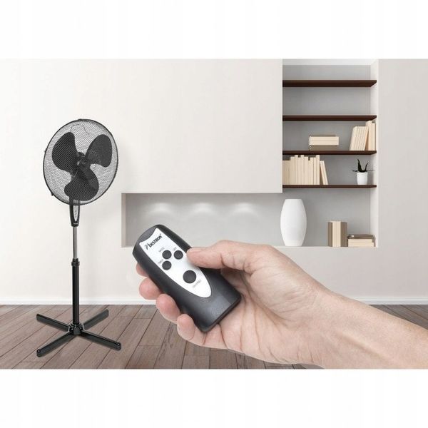 WIATRAK WENTYLATOR PODŁOGOWY 45cm 45W + PILOT zdjęcie 2