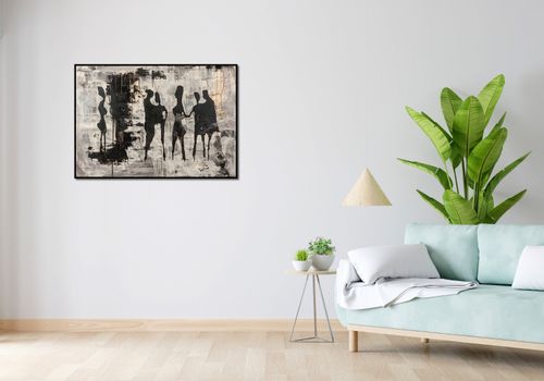 Plakat 100x70cm Szarzy Ludzie na Arena.pl