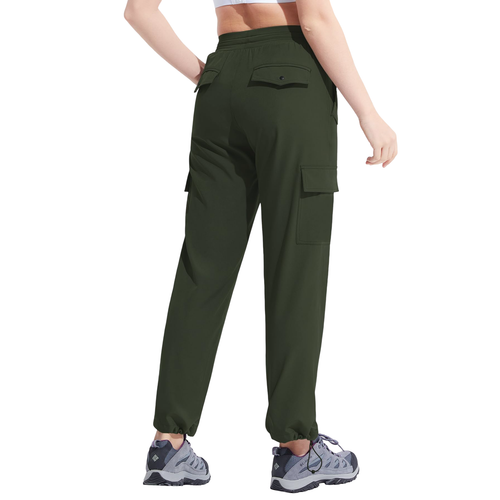 Spodnie trekkingowe damskie 3/4 cargo wodoodporne zielone sportowe XS na Arena.pl