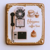 CIASTKO LUKROWANE BLOSSOME CAFE TELEFON ROZ.L RĘCZNIE ROBIONE