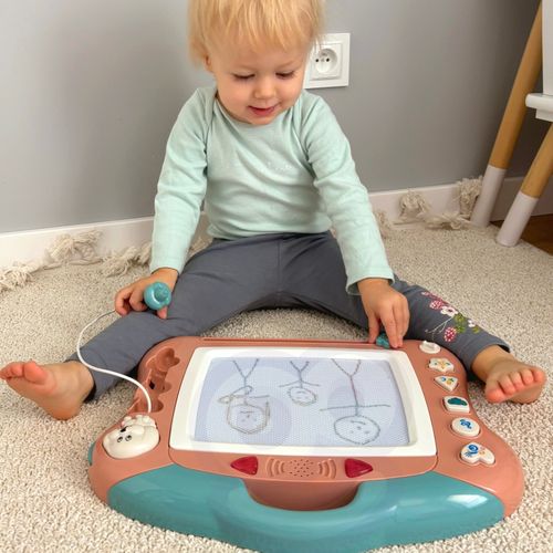 WOOPIE Znikopis Interaktywna Tablica Magnetyczna Tablet Graficzny Muzyka Swiatło Pomarańczowy na Arena.pl