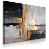 Obraz Ścienny Do Salonu Sypialni Abstrakcja Złoto Styl Glamour 100cm x 70cm