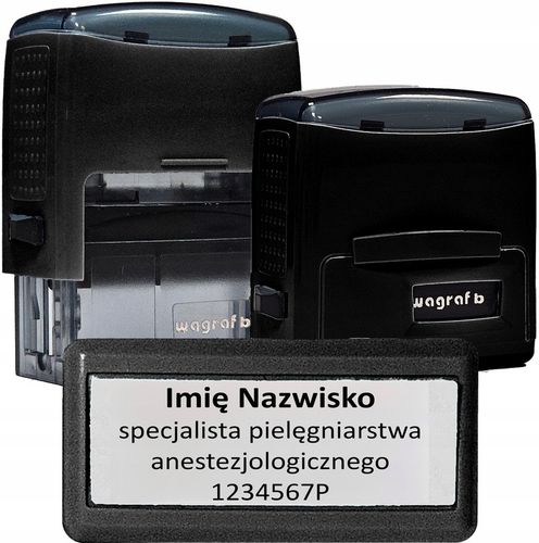 Pieczątka FIRMOWA - Wagraf B2s do 4 wersów - 12 kolorów obudowy do wyboru na Arena.pl