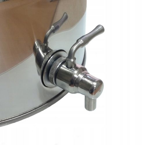 KRAN zawór kulowy STAL nierdzewna INOX gwint 1/2 cala 1/2" KRANIK do beczka na Arena.pl