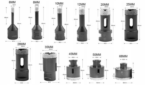 ZESTAW OTWORNICA WIERTŁO DIAMENTOWE DO GRESU 6-68 na Arena.pl