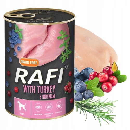 RAFI Karma mokra dla psa DOLINA NOTECI mix smaków 12 x 400g bezzbożowa na Arena.pl
