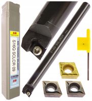 NÓŻ TOKARSKI WYTACZAK 16mm S16Q SCLCR 09 FI 16 L 180mm + 3 PŁYTKI CCMT 09T3