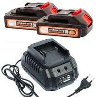 2X AKUMULATOR 21V 1.5A ŁADOWARKA ROSFIX ZESTAW KOMPATYBILNY Z MAKITA 18-21V