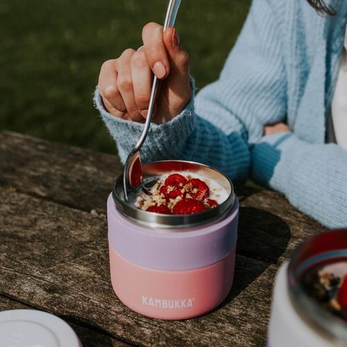 Kubek termiczny Kambukka RIO pojemnik obiadowy termos Zestaw Frozen Beige na Arena.pl