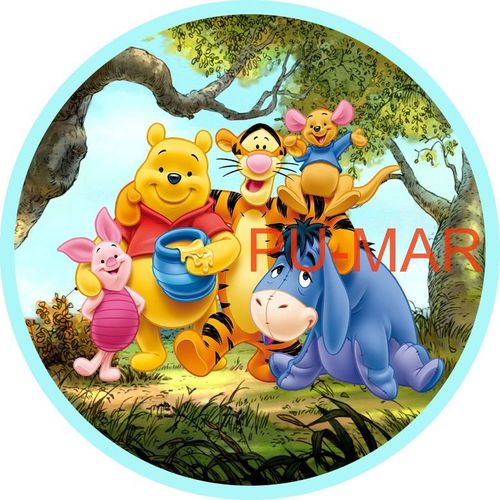 Opłatek na tort Kubuś Puchatek Przyjaciele Miś Pluszak Miód Tekst Gratis na Arena.pl