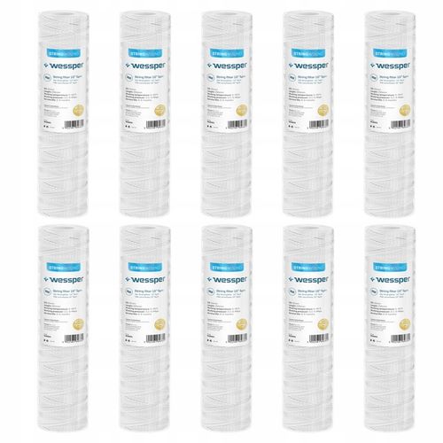 Filtr do wody wkład sznurkowy wstępny 10" filtracja 5 mikron PP5 10 na Arena.pl