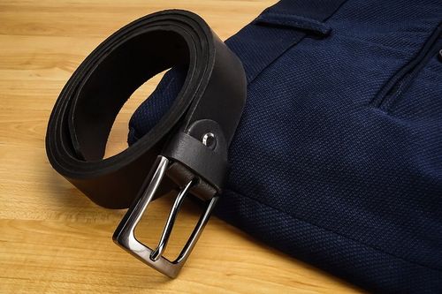 PASEK MĘSKI SKÓRZANY GRACIO DO SPODNI SKÓRA DŁUGOŚĆ PASKA 150 CM PREZENT na Arena.pl