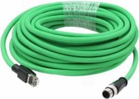 Kabel zasilający Ethernet HangTon M12 4-pin DC do RJ45 20 m PoE